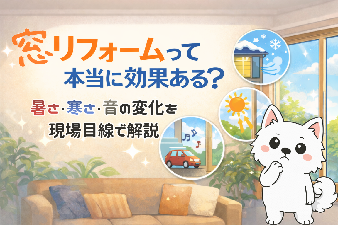 窓リフォームって本当に効果ある？暑さ・寒さ・音の変化を解説