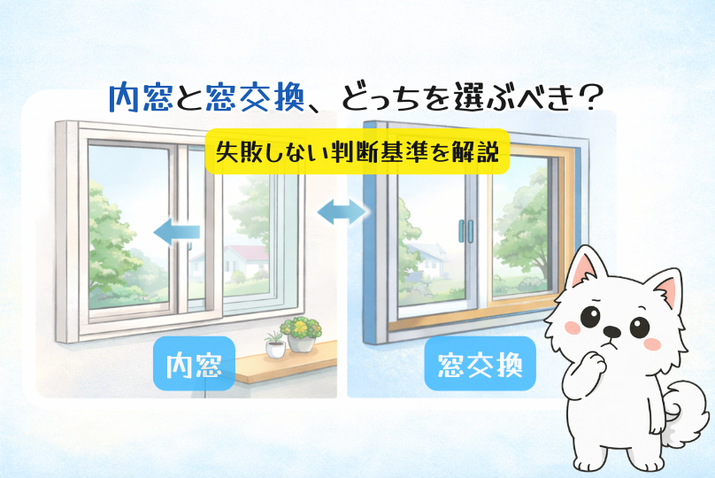 内窓と窓交換、どっちを選ぶべき？失敗しない判断基準を解説